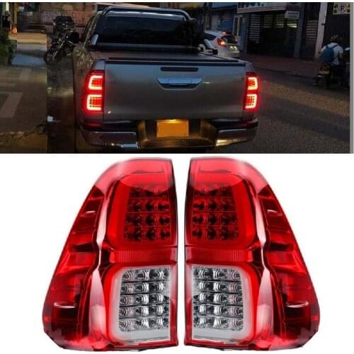Exterior Auto Led Tail Lamps Rear Lights Fit For Toyota Hilux Revo 2015-2019 Pickup Car Led Turn Signal Brake Light