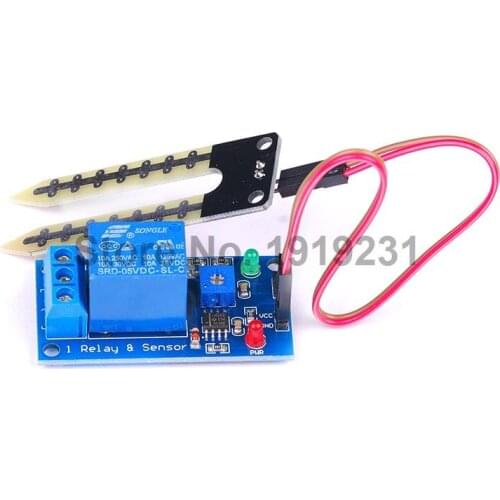 1PCS Soil Moisture Relay Module 5V Soil Moisture Sensor Arduino Smart car