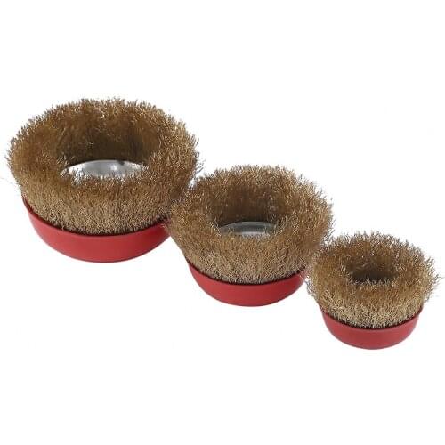 1Pcs Grinding Wire Brush Metal Derusting Polishing Wheel Copper Wire Wheels Rims Steel Wire Wheel Brush For Angle Grinders