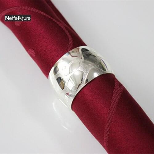 4Pcs Table Decor Serviette Napkin Rings Western Style Napkin Buckles For Wedding Decoration Party Hotel Supplies Free Shipping