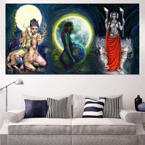 Abstract pregnant woman diy diamond painting full diamond embroidery drill beauty wolf deer mosaic cross stitch wall painting