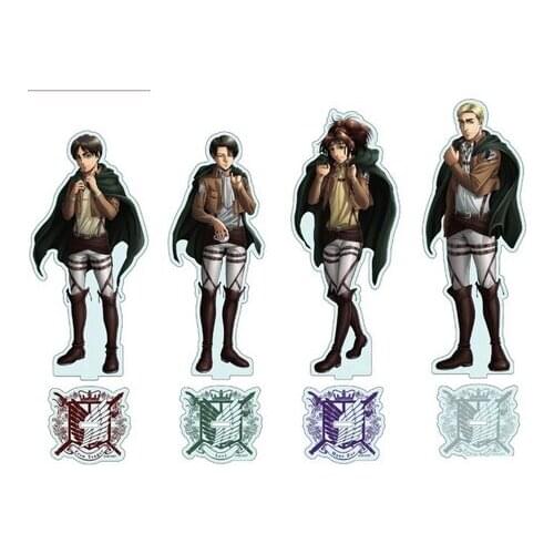 Anime Attack on Titan Rival Ackerman Eren Jäger Acrylic Stand Figure Display Model Plate Fashion Tabletop Decor Coslpay Cartoon