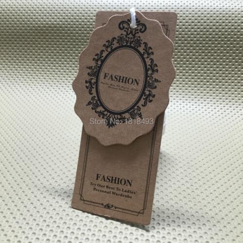 Customize clothing kraft paper hang tag/garment bag printed tags/cardboard tags/clothing label printing/trademark/logo/brand