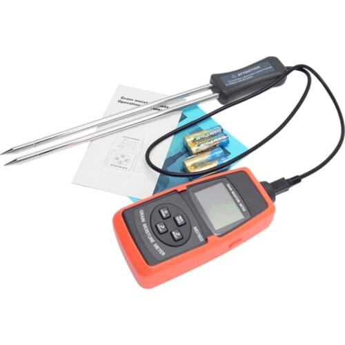 Digital Grain Moisture Meter 2%~30% Portable Grain Moisture Tester LCD Backlight Contains Wheat Corn Rice Humidity Tools