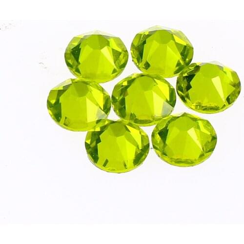 Citrine Hotfix Rhinestone Strass Flat Back Iron On Crystals and Stones Hot Fix Rhinestones For Clothes Nail Art Decorations