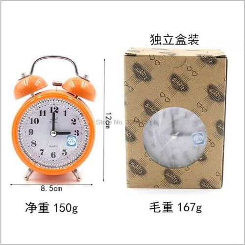 By dhl or ems 50 pcs Lovely Mini Cartoon Dial Number Round Desktop Alarm Clock Clocks