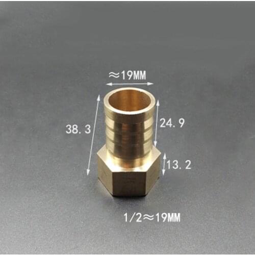 DN15 1/2" BSP Female x 19mm Hose Barb Brass Pipe Fitting Adapter Coupling
