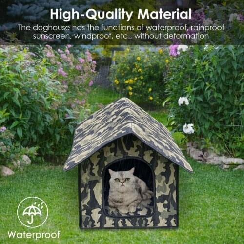 Cat Villa Tent Dog Pet House Products Dog Bed For Dogs Cats Small Animals Cat Shelter Dog House Pet Cage Outdoor Waterproof