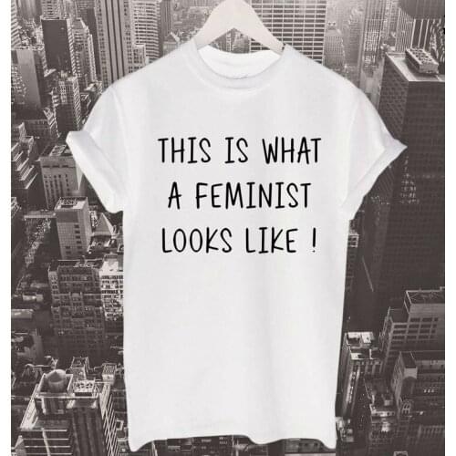 This Is What A Feminist Looks Like Print Women Tshirts Cotton Casual Funny t Shirt For Lady Top Tee Black White Drop Ship H-129