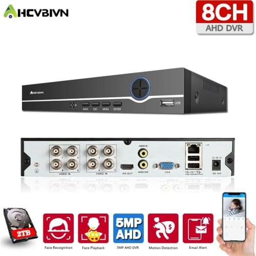 6in1 8ch*5MP AHD DVR Surveillance Security CCTV Video Recorder DVR Hybrid DVR For 5MP 2MP Analog AHD CVI TVI IP camera XMEYE