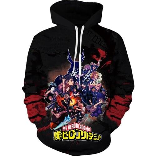 COSSUN Anime Streetwear Boku No My Hero Academia Cosplay Costumes Zipper Hoodies Sweatshirts Bakugou Todoroki Shoto men women