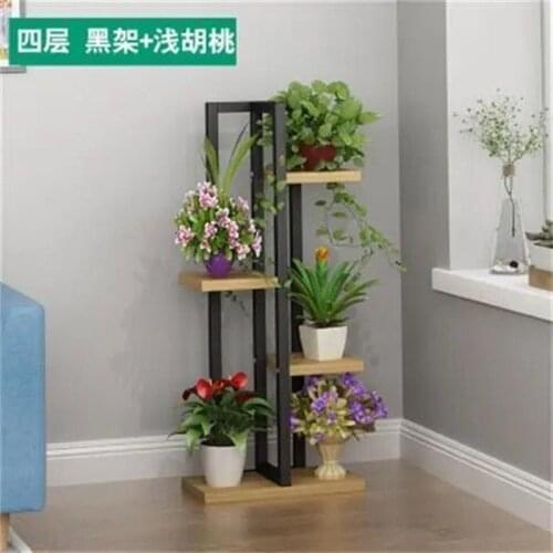 Indoor Multilayer Corner Shelf Modern Green Plant Shelf Living Room Flower Rack Balcony Pot Culture Shelf