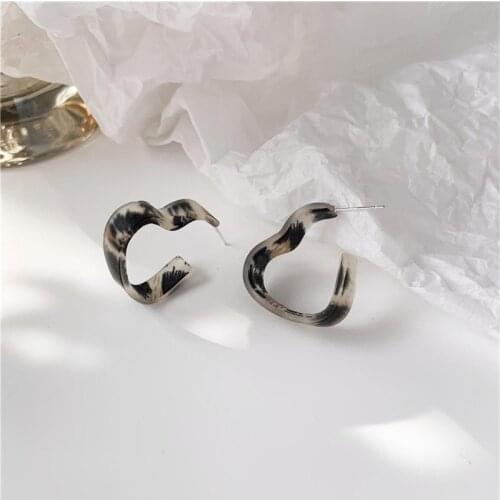 Adolph Trendy Sheet Minimalist Hoop Earrings Punk Heart Summer Earrings For Women New Fashion Nightclub Jewelry 2020 New