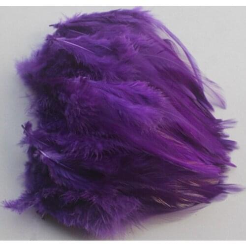 Wholesale 20pcs Purple Natural Rooster Feathers 4-6 inch/10-15 cm DIY Jewelry Craft Making Home Decoration