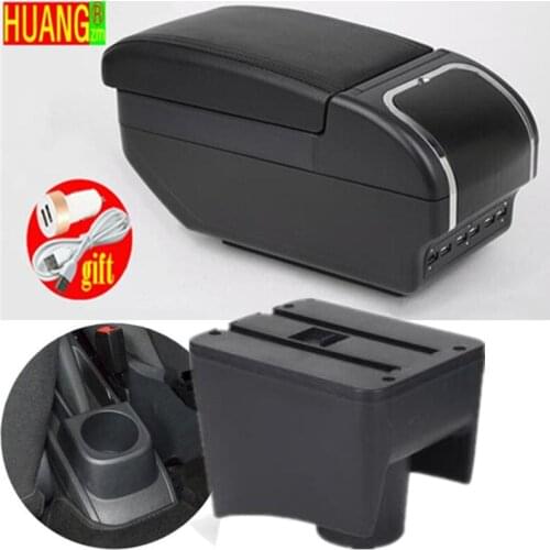 For Volkswagen POLO Armrest 2012-2018 new For VW POLO Mk5 6R Vento Car Armrest box Center Storage box Car accessories Retrofit