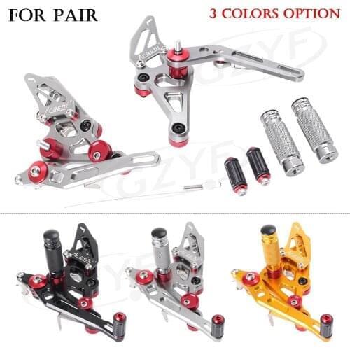 For Yamaha MT07 MT-07 2014 2015 2016 2017 Motorcycle CNC Adjustable Motorcycle Rearset Rear Set Footpegs Footrest Foot Pegs