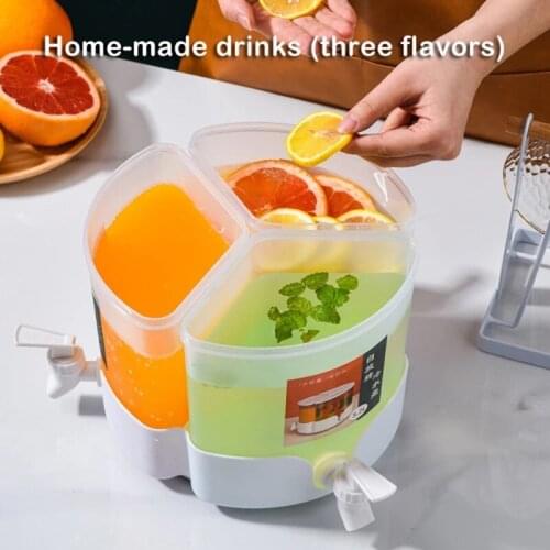5200ml Rotatable Cold Water Jug With Faucet Refrigerator Drink Beverage Dispenser Fridge Kettle Kitchen Tools