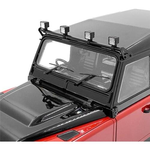 Stainless Steel Roof Spotlight Rack Frame for RC4WD 2015 D90 Pickup RC Car Truck Modification Accessories