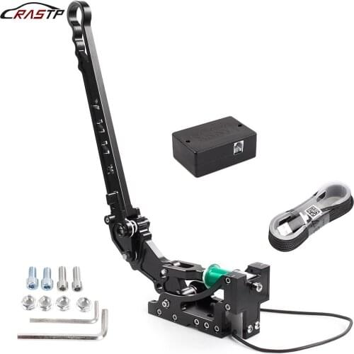 RASTP-New Weighing Pressure Handbrake For SIM USB Handbrake For G25/G27/G29/G295/T300/T500 PC Racing Games System RS-HB033
