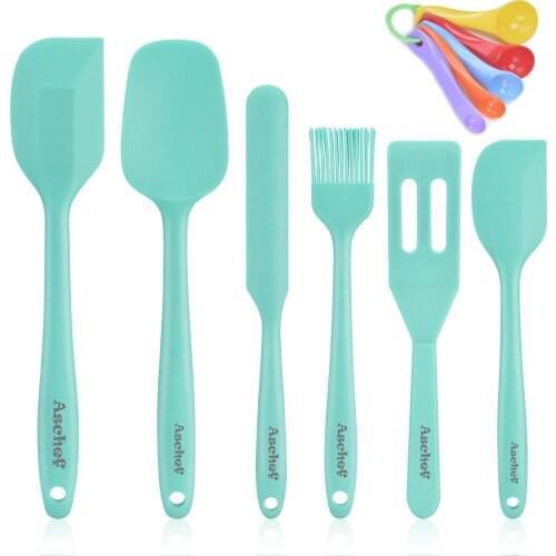 Silicone Cream Butter Spatula Mixing Cake Tools Batter Scraper Brush Butter Mixer Brush measuring cups Baking Tool Kitchenware
