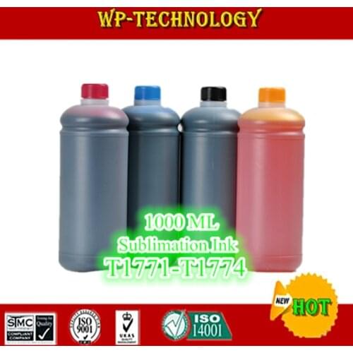 1000ML*4 pcs Sublimation ink suit for Epson Epson XP-102 XP-202 XP-302 XP-402 , suit for T1771 -T1774 , 4L total