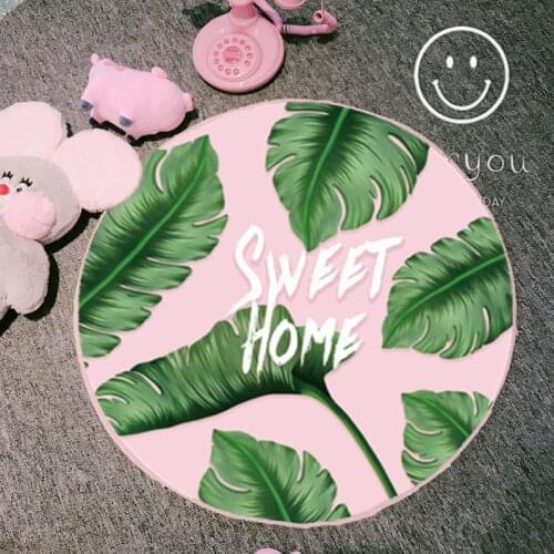 High Quality Round Rugs Living Room Doormat Cartoon Cat Carpets Door Floor Mat for Bedroom Carpet Kids Room Mats