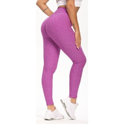 Female Running Trousers High Waist Yoga Tight Sports Pants New Sexy Yoga Pants Fitness Sports Leggings Jacquard Sports Leggings