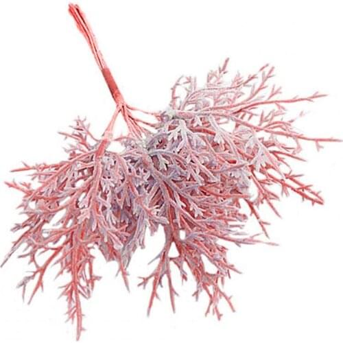 1 Bouquet Mini Artificial Acorn leaf Flower Plant For Wedding Home Wreath Decoration DIY Scrapbooking Craft Christmas Accessorie