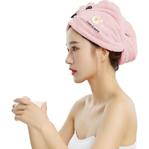 1pcs Women Microfiber After Shower Hair Bath Towels microfiber towel Quick Dry Hair Hat Cap Turban Head Wrap Bathing Tools