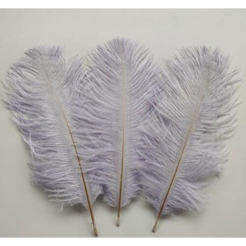 Hot 10pcs High Quality Pewter ostrich feathers 6-8 inches/15-20 cm for Wedding Party Decor Accessories Wedding Decoration