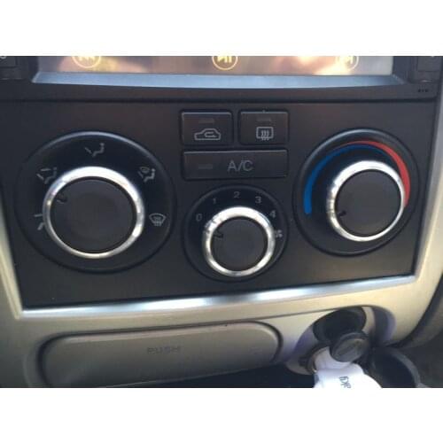 3pcs/set Aluminum Alloy Air Conditioning Knob AC Knob Heat Control Switch Button For Hyundai Verna Accent Elantra