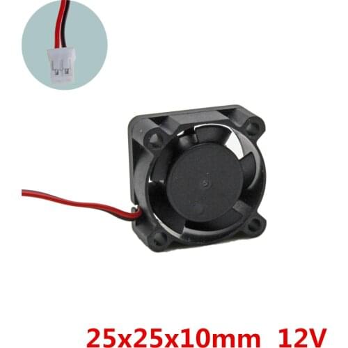 3pcs/lot 25x25x10mm 2510 mini 12V Brushless DC Fans cooling cooler radiator Cooling Fan