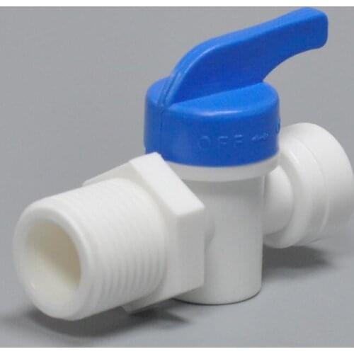 5 Pcs 1/2 Male Thread to 1/4 Straight Ball Valve Water Purifier Accessories Switch Connector Angle Valve Converter