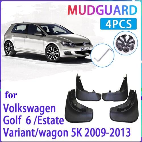 4 PCS Car MudFlaps for VW Golf 6 MK6 Estate Variant wagon 2009~2013 5K Mudguard Splash Guards Fender Auto Accessories