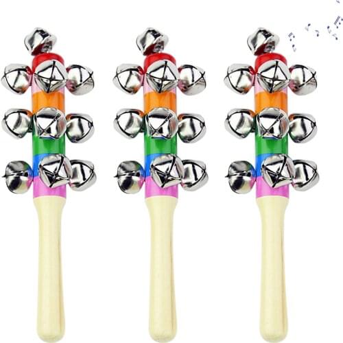 Baby Rattles & Mobiles Toys Colorful Ringing bell Wrist Rattle Musical Toy Toddler Children Kids Educational Toy Christmas gift