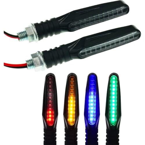 Hot sale 1pc Universal 12V led motorcycle turn signals Indicator Light e24 flowing water blinker flashing indicator