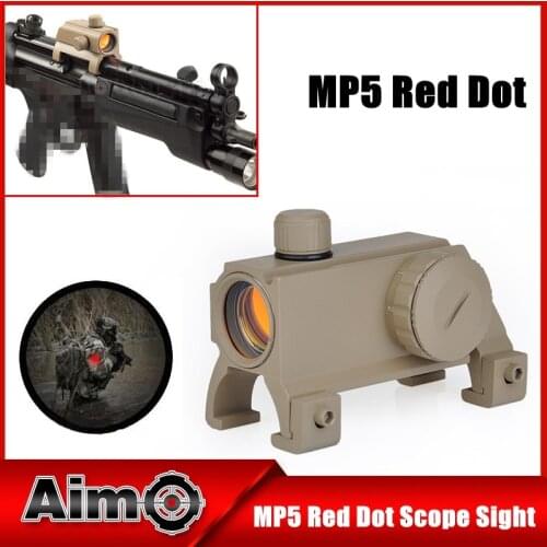 AIM-O MP5 Red Dot Scope Sight Rifle Scope 1x20 Weapon Sight Fit HK MP5 G3 AO3016