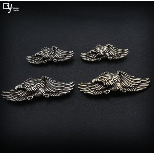 Retro personality pure copper flying Eagle fortune cloth buckle hand-made leather decorative buckle leather decorative buckle