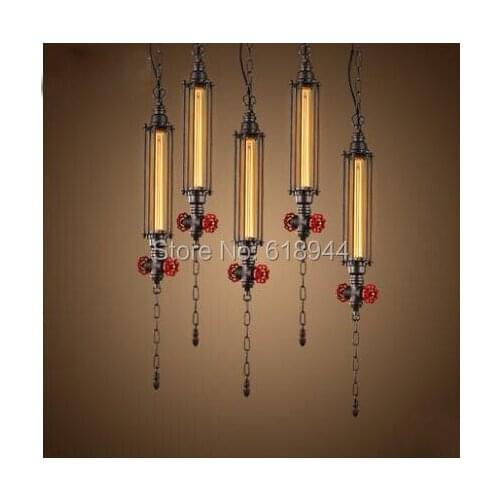 Retro Creative Iron Pendant Light Bar Club Clothing Shop Cafe American Restaurant Industrial Pendant Lamp