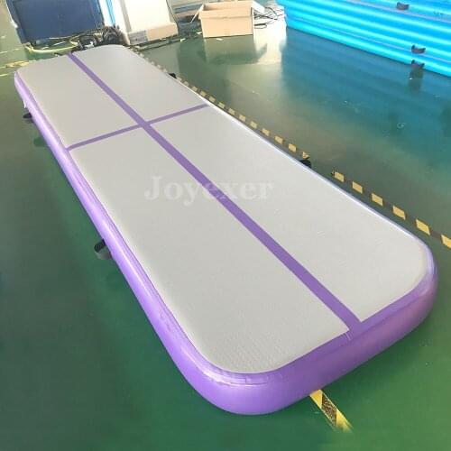 Airtrack Tumbling Mats Gymnastic Inflatable Airtrack Floor Mats With Electric Air Pump For Home Use Cheerleading Training