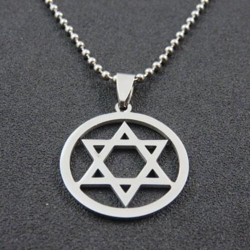Fashion Stainless Steel Five-pointed Star Pendant Pentacle Necklace For Men & Women Gift Jewelry Accossries