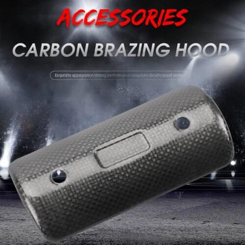 Motorcycle Carbon Fiber Exhaust Pipe Heat Shield Cover Moto Universal Protector Spare Parts Anti-Scalding Accessories