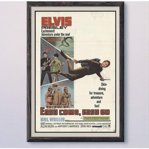 N080 EASY COME,EASY GO Vintage Classic Movie Wall Silk Cloth HD Poster Art Home Decoration Gift