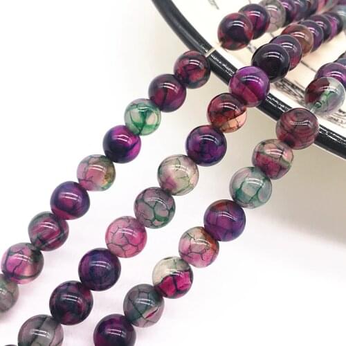 Wholesale 6/8/10mm Natural Stone Bead Black Lava Tiger Eye Bulk Matte Loose Stone Beads For Making Bracelet Necklace Jewelry #08