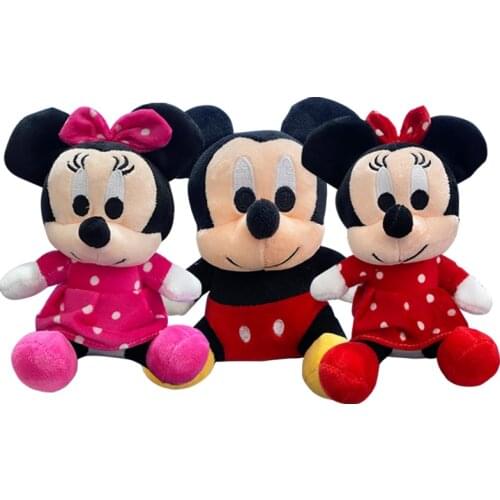 20CM Disney Anime Mickey Mouse Clubhouse Plush Doll Mickey Minnie Plush stuffed doll Birthday surprise gift for kids