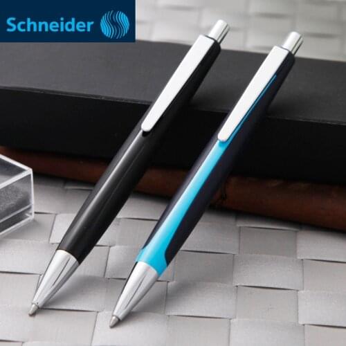 1pcs Schneider Flying Oil Pen Large Capacity Waterproof Ball Pen Business Office Signature Gift Set Blue Ball Pen