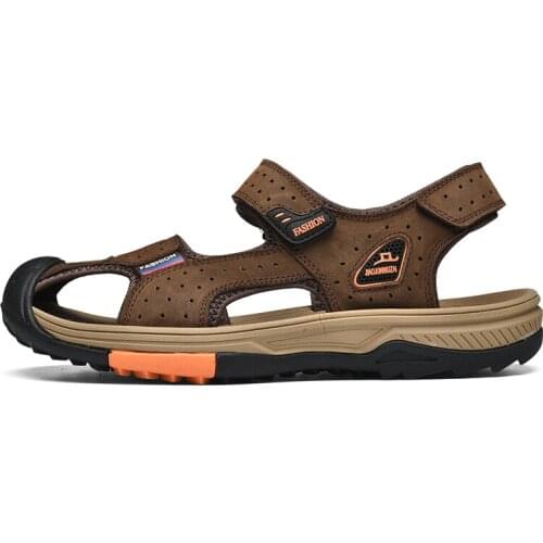 Slide slipper leather thick Man travel shoes sole designer slides indoor zapatillas estar slipers massage verano soft for cuero