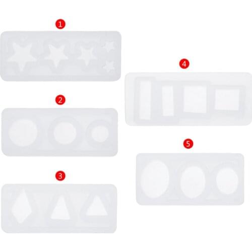 Silicone Mold DIY Mould Exopy Resin Mirror Crafts Jewelry Making Decor Pyramid 62KE