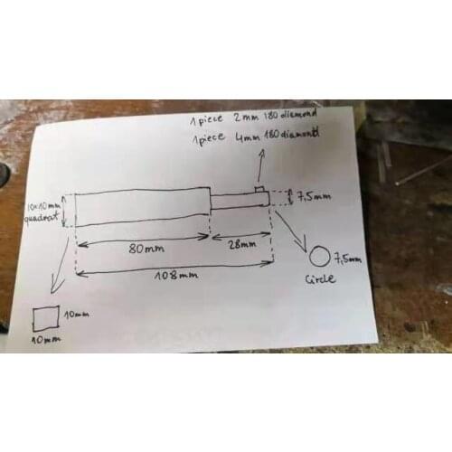 Very Shiny Effert MCD ( Yellow Colour Diamond ) Lathe Tools