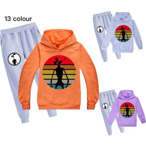 2021Spring Boys Girls Outfits Children Clothing Toddler Leisure Hoodie Pants 2pcs Set Kids Jogging Baby Funny Casual Sports Suit
